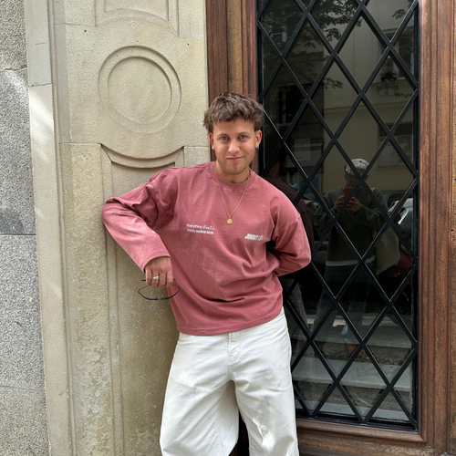 PARIS RED LONG TEE