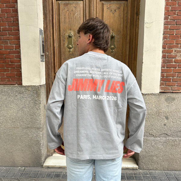 LIGHT GREY LONG TEE V.1