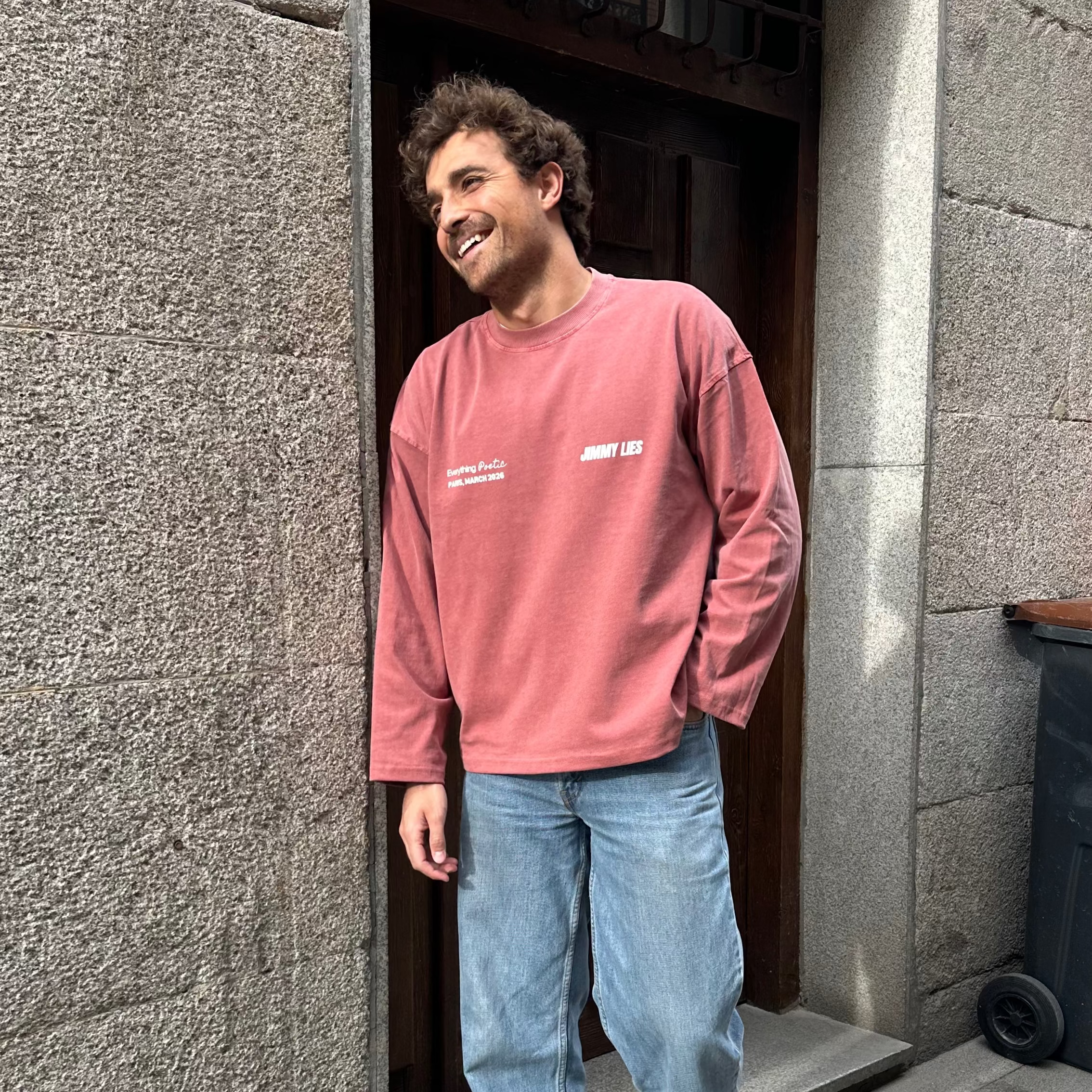 PARIS RED LONG TEE
