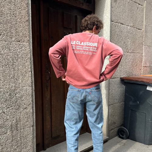 PARIS RED LONG TEE