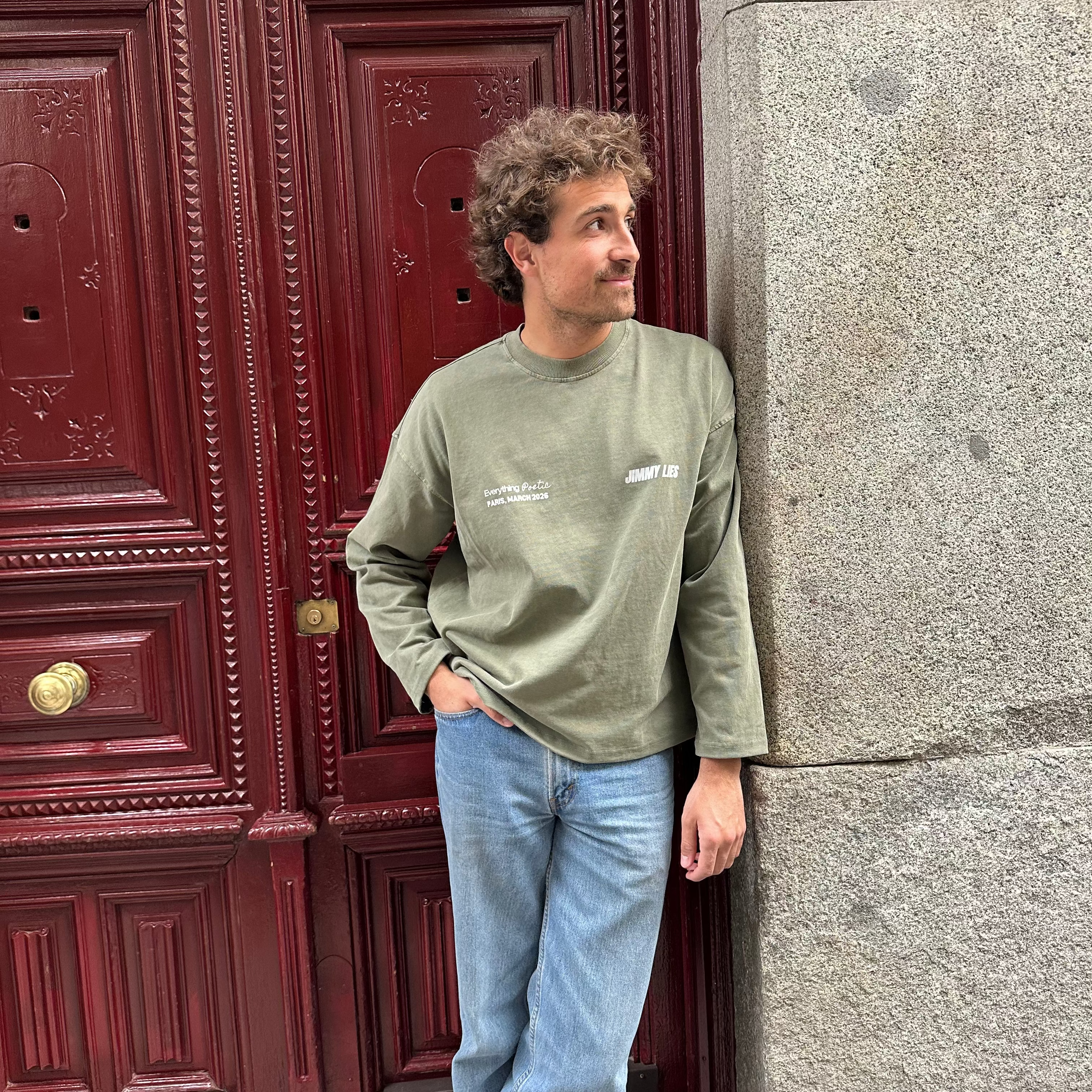 GREEN LONG TEE
