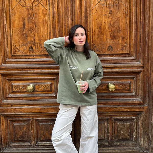 GREEN LONG TEE