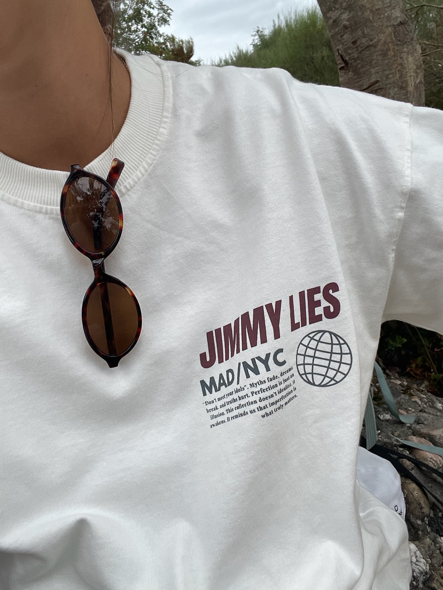 WHITE LONG TEE