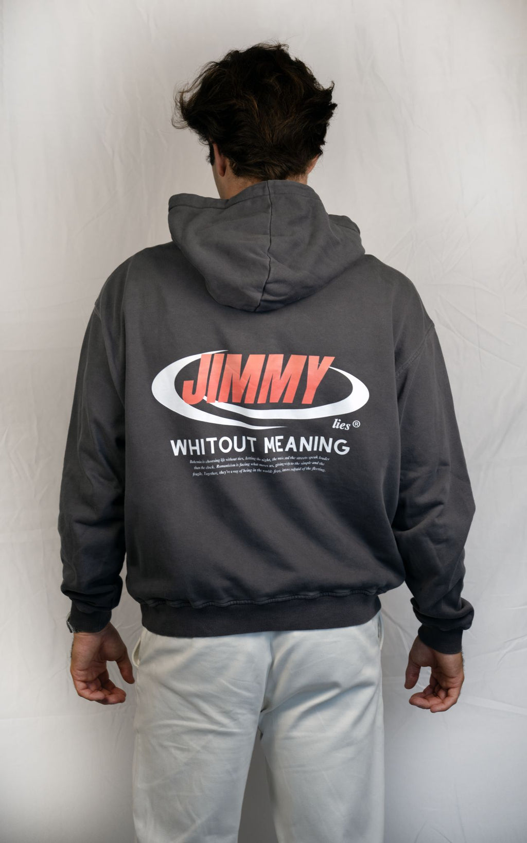 CHARCOAL RETRO HOODIE