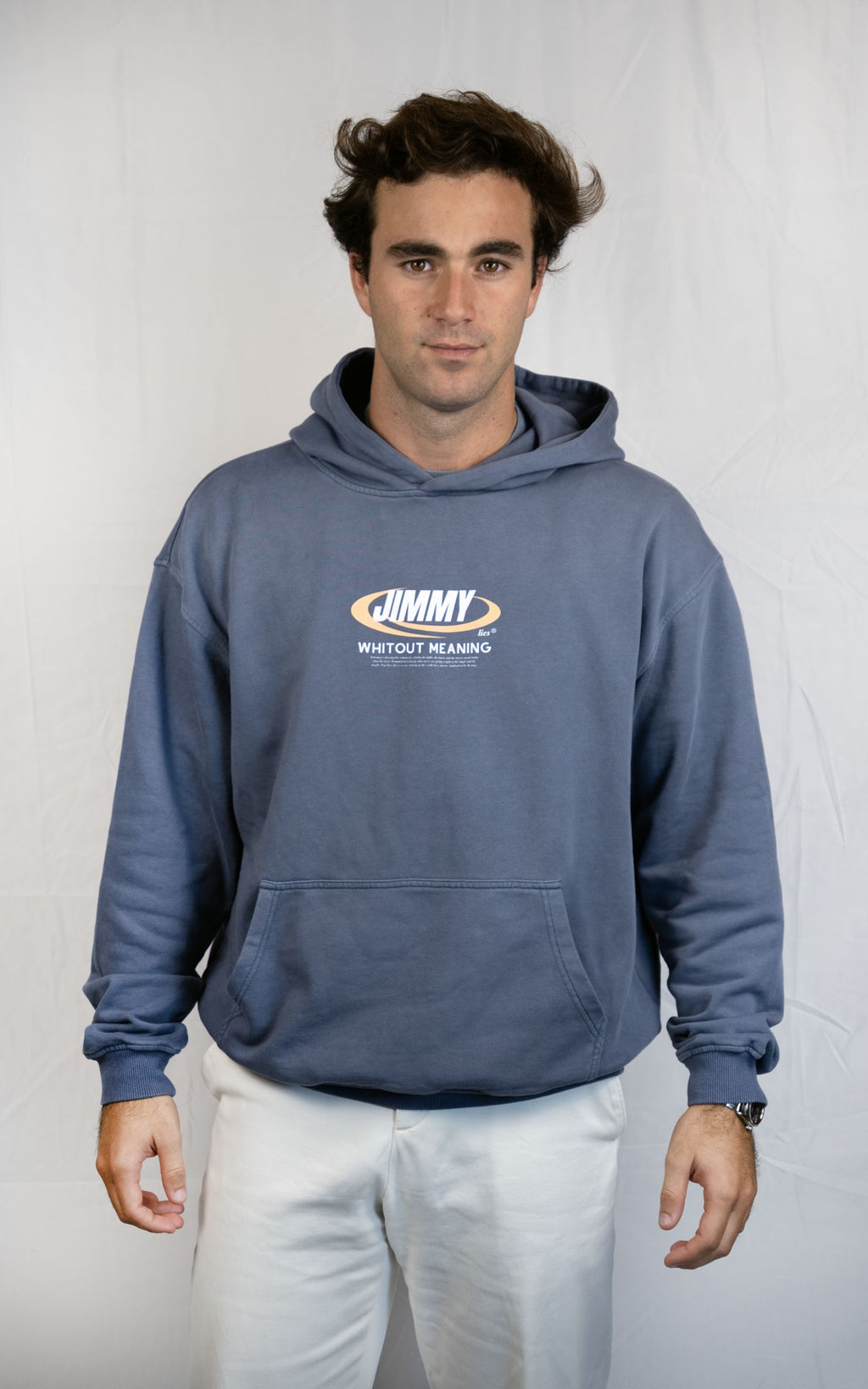 NAVY RETRO HOODIE