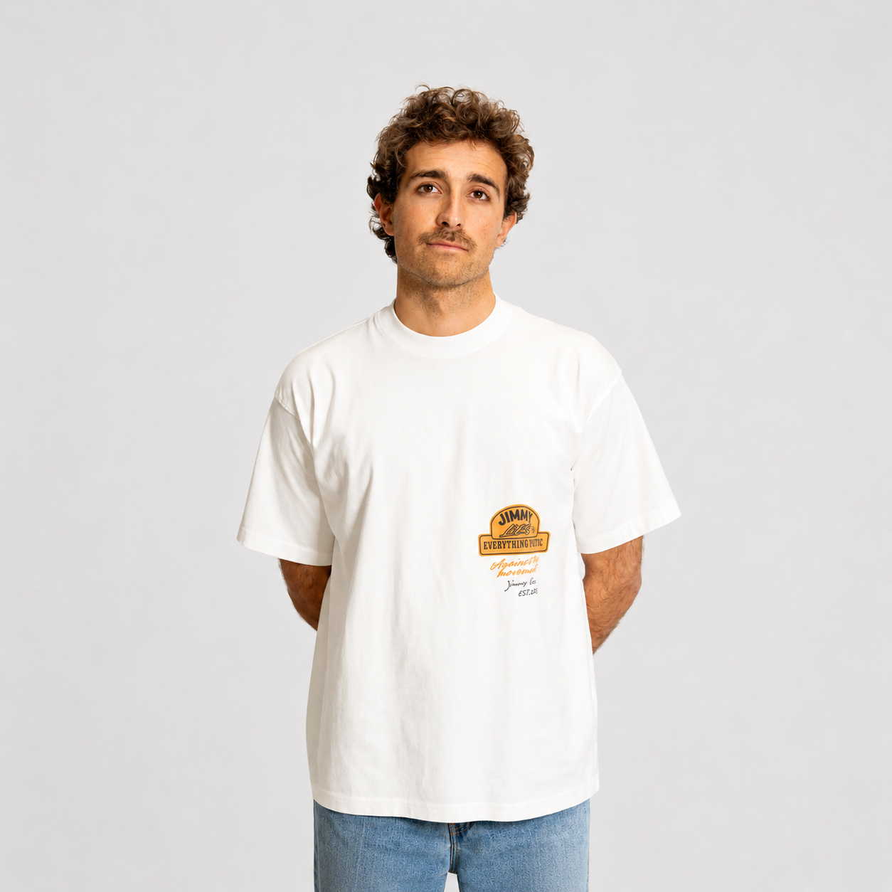 VINTAGE CAMEL WHITE TEE
