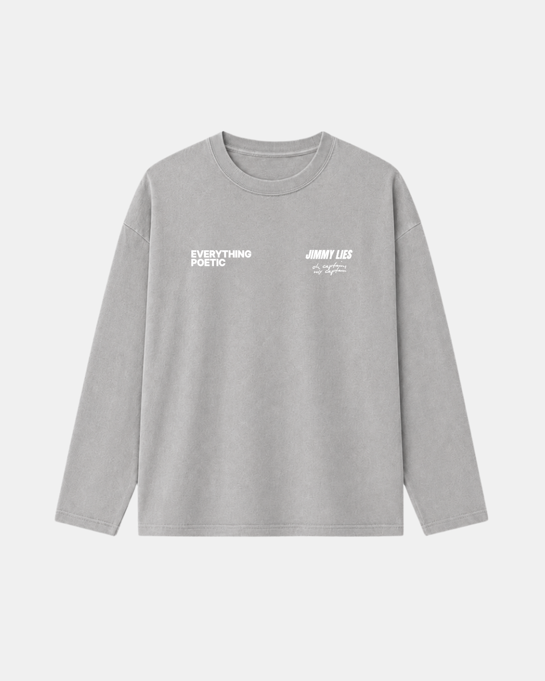 LIGHT GREY LONG TEE V.1
