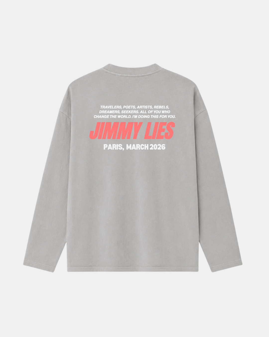 LIGHT GREY LONG TEE V.1
