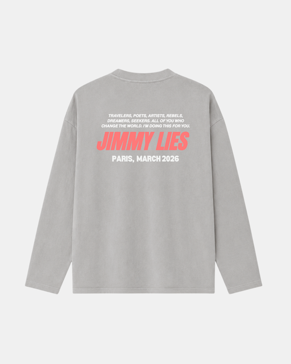 LIGHT GREY LONG TEE V.1