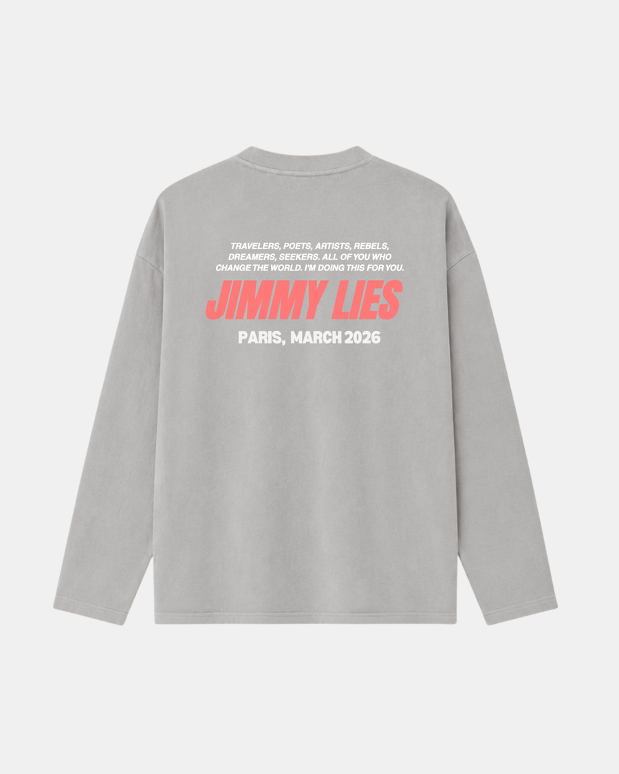 LIGHT GREY LONG TEE V.1