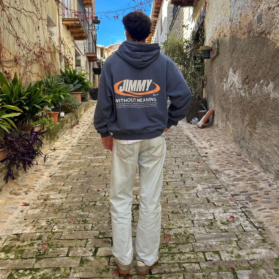NAVY RETRO HOODIE