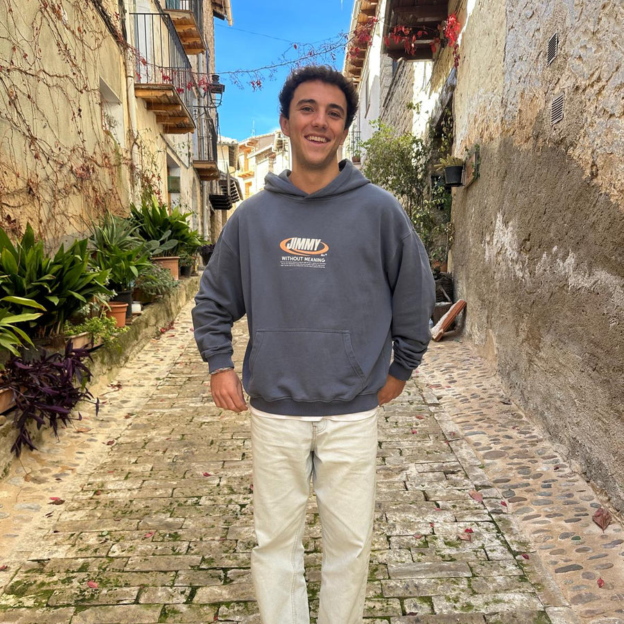 NAVY RETRO HOODIE