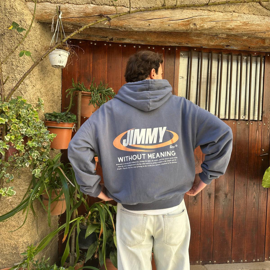 NAVY RETRO HOODIE