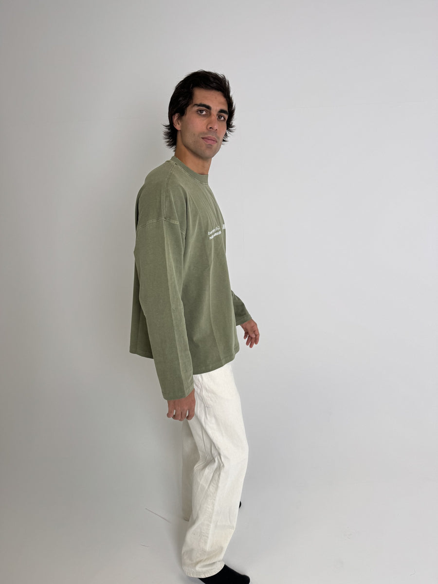 GREEN LONG TEE