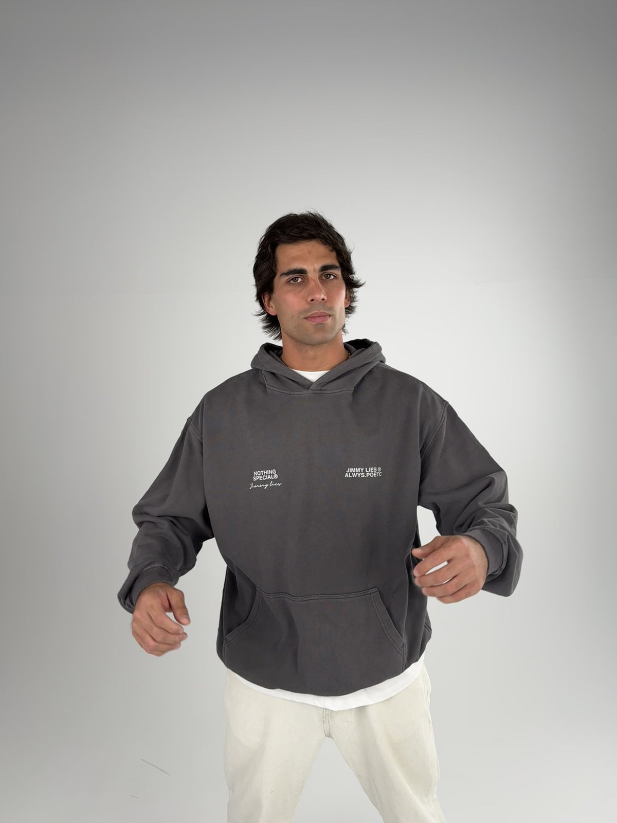 MCQUEEN CHARCOAL HOODIE