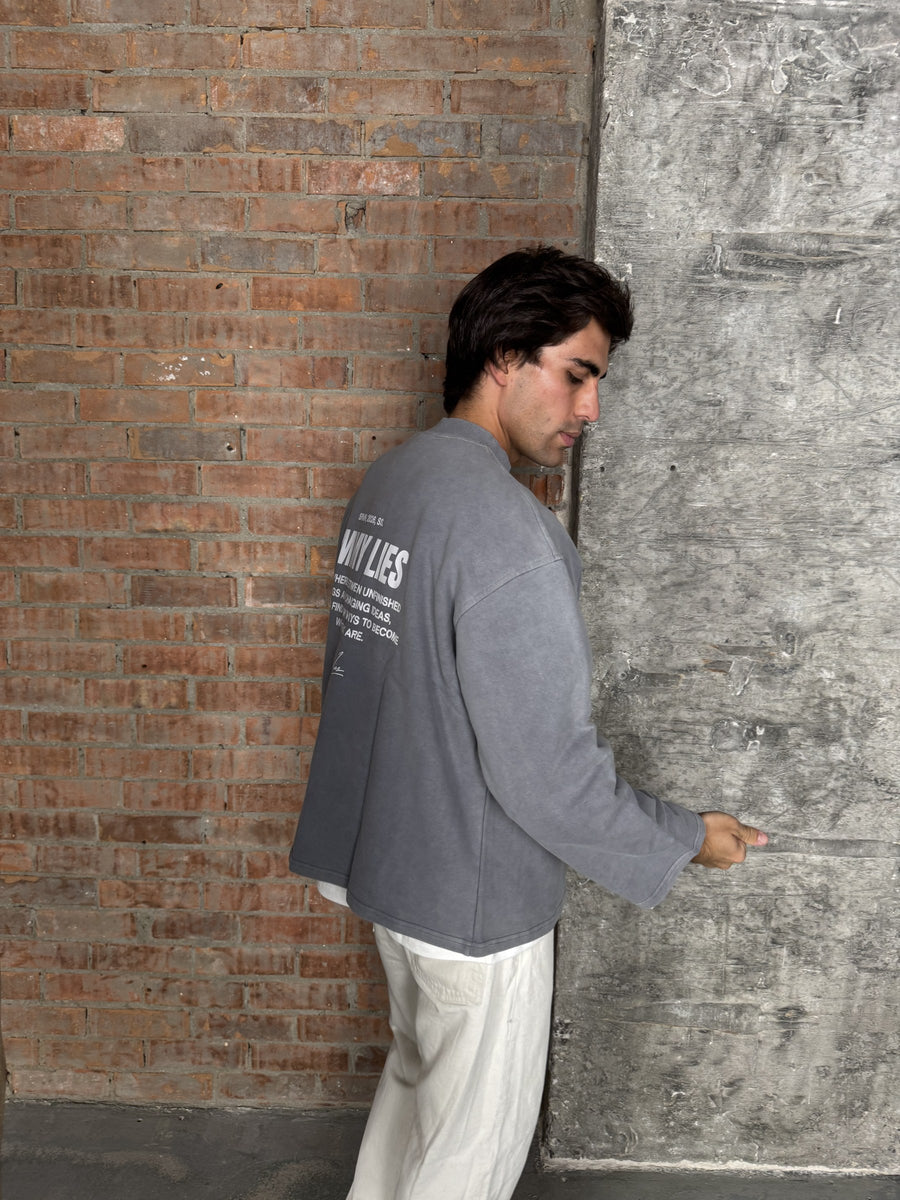 PIU DARK NAVY CREWNECK