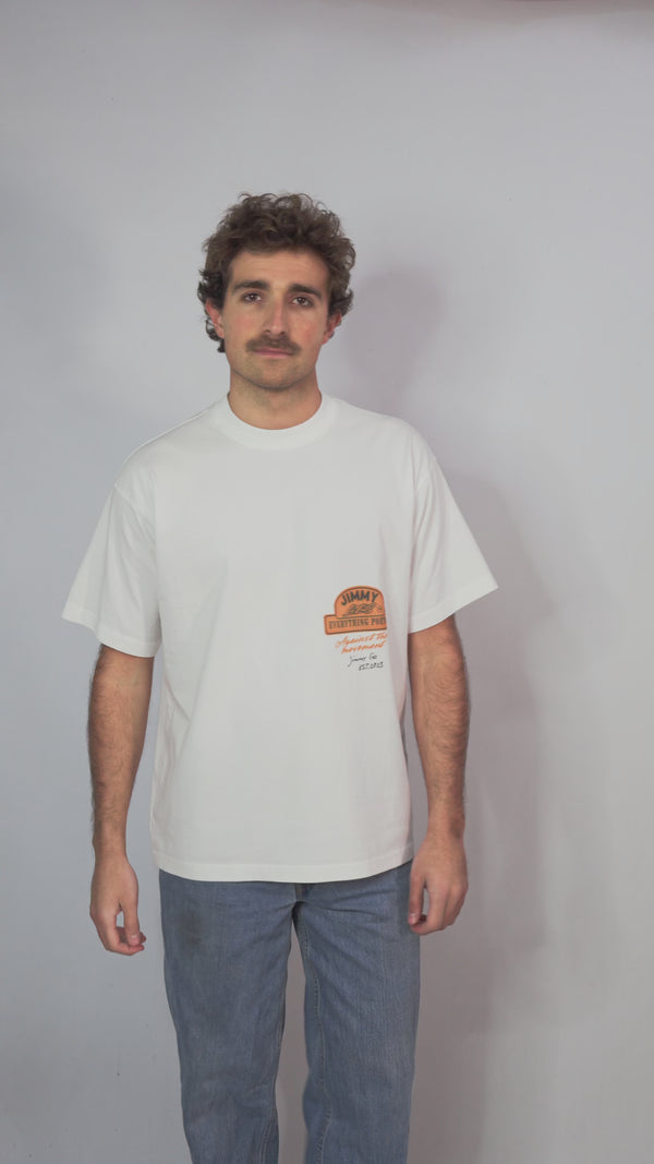 VINTAGE CAMEL WHITE TEE