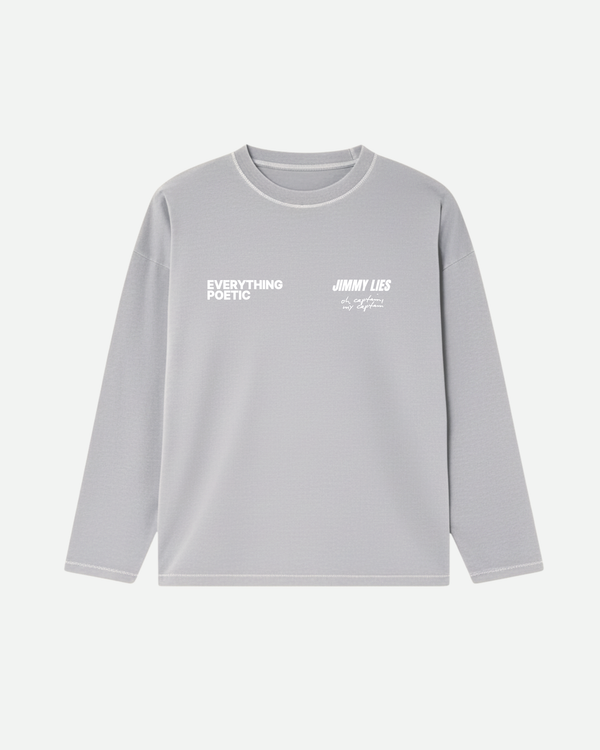 LIGHT GREY LONG TEE V.1