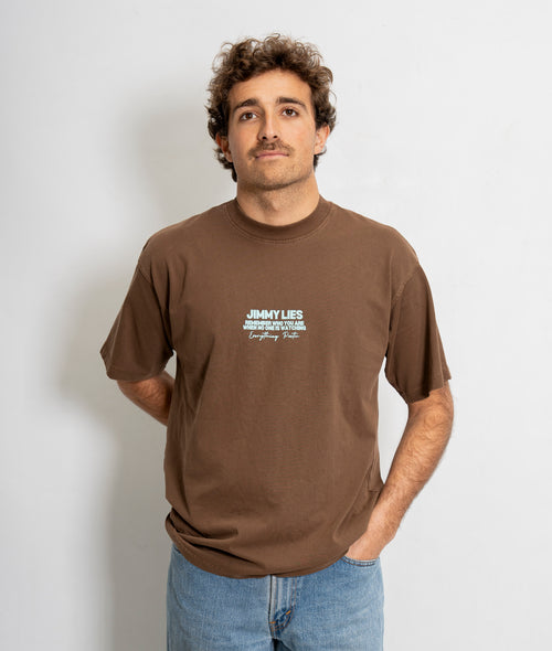 BROWN BLUE TEE