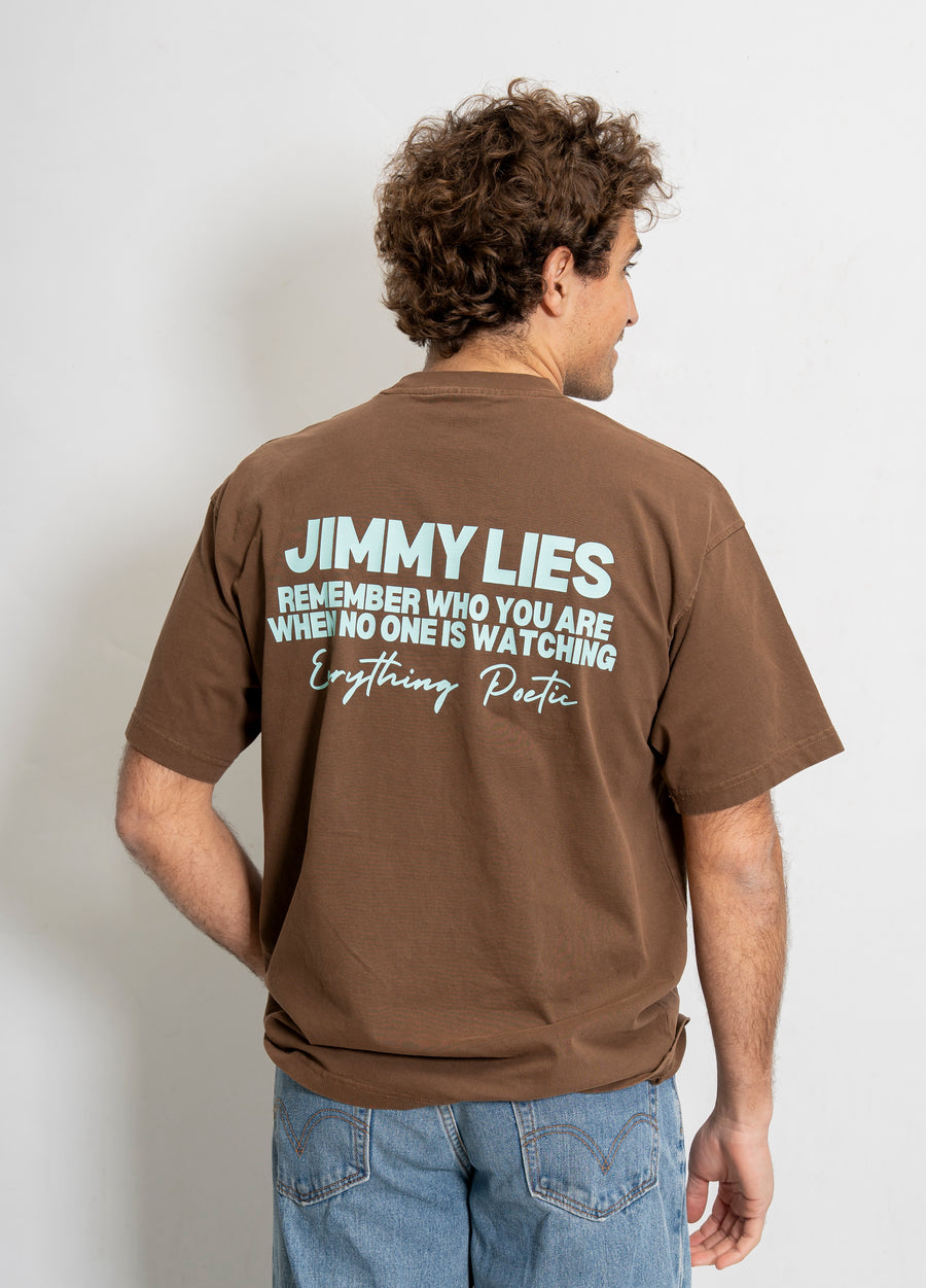BROWN BLUE TEE