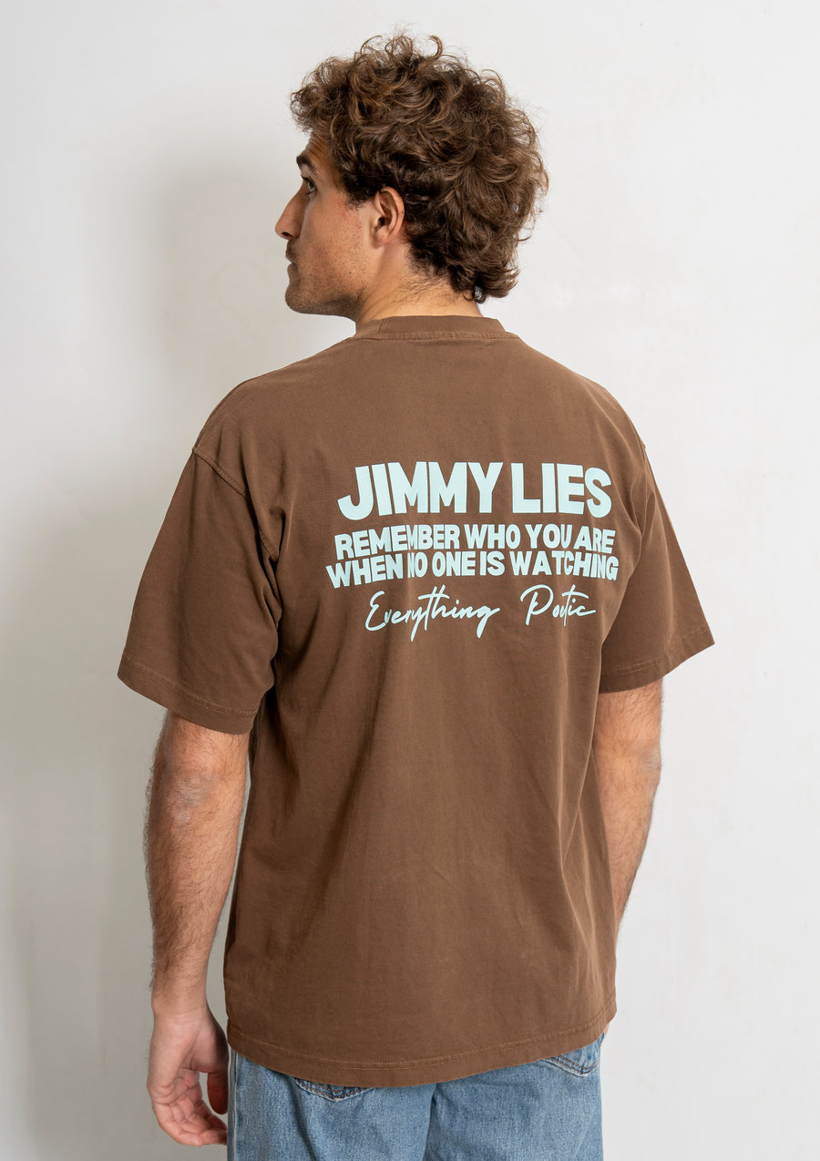 BROWN BLUE TEE