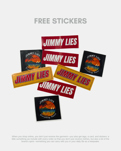 Free stickers Jimmy Lies - incluidos en cada pedido